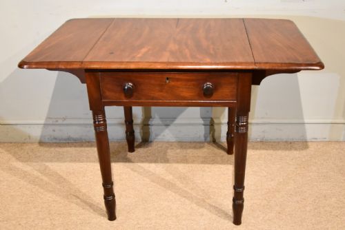 WILLIAM IV MAHOGANY PEMBROKE SUPPER TABLE - ADDITIONAL PHOTO 1