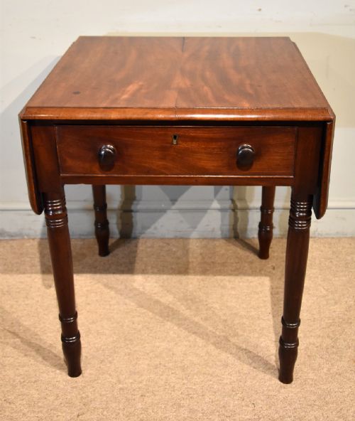 WILLIAM IV MAHOGANY PEMBROKE SUPPER TABLE - ADDITIONAL PHOTO 2