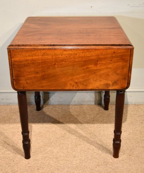 WILLIAM IV MAHOGANY PEMBROKE SUPPER TABLE - ADDITIONAL PHOTO 4