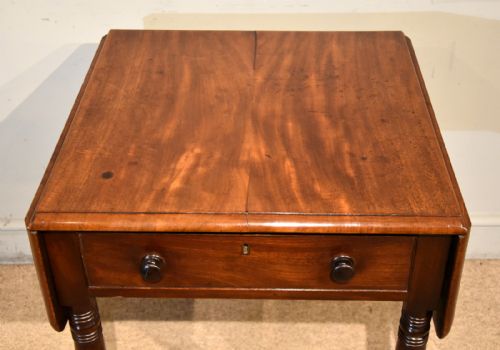 WILLIAM IV MAHOGANY PEMBROKE SUPPER TABLE - ADDITIONAL PHOTO 5