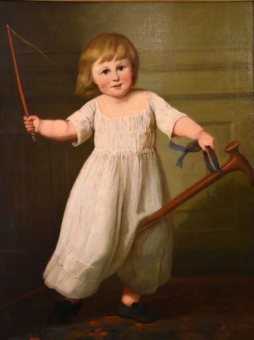 OIL PAINTING STYLE OF BENJAMIN MARSHALL THE HOBBY HORSE - ADDITIONAL PHOTO 1