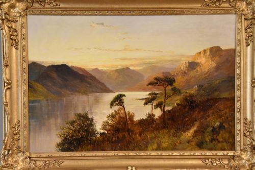 OIL PAINTING BY FRANCIS E JAMIESON LOCH HAWICK - ADDITIONAL PHOTO 2