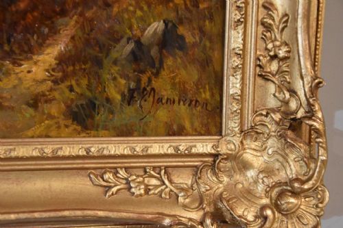 OIL PAINTING BY FRANCIS E JAMIESON LOCH HAWICK - ADDITIONAL PHOTO 3