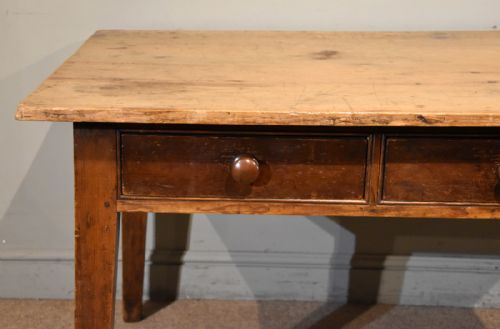 MID 19TH CENTURY PINEWOOD FARMHOUSE TABLE - ADDITIONAL PHOTO 5