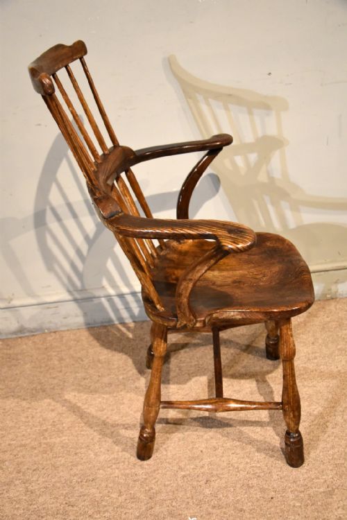 LATE 18TH CENTURY BAR BACK ARMCHAIR - ADDITIONAL PHOTO 2