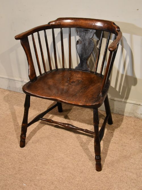 EARLY 19TH CENTURY LOW BACK ARMCHAIR - ADDITIONAL PHOTO 1
