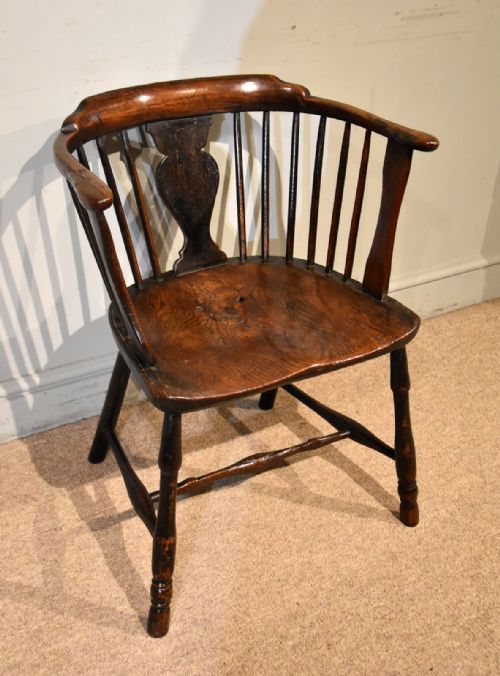 EARLY 19TH CENTURY LOW BACK ARMCHAIR - ADDITIONAL PHOTO 2