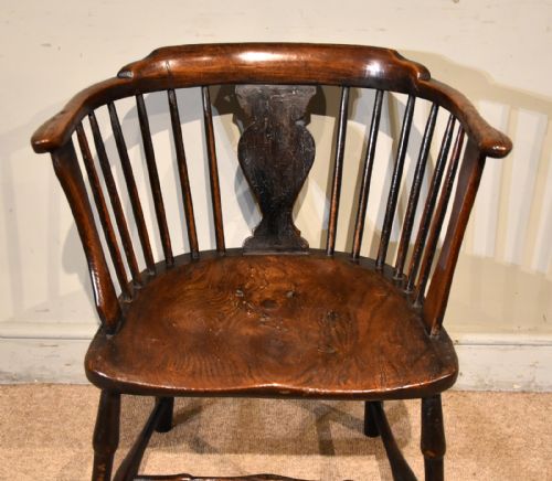 EARLY 19TH CENTURY LOW BACK ARMCHAIR - ADDITIONAL PHOTO 4