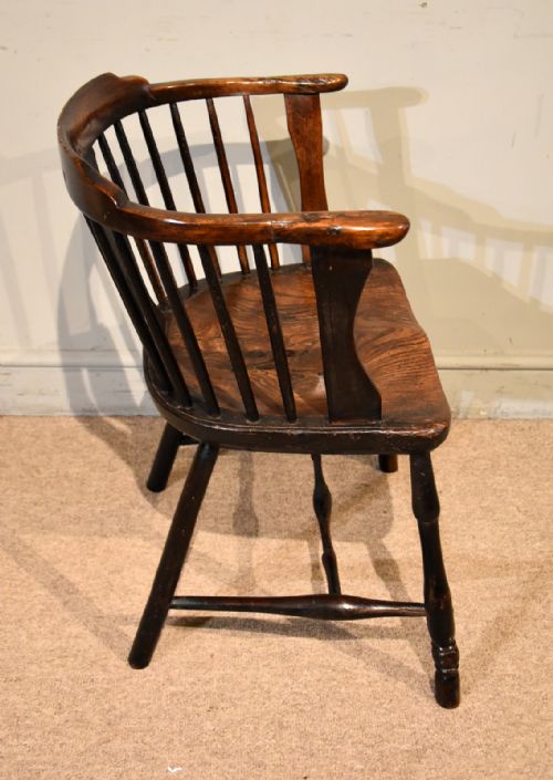EARLY 19TH CENTURY LOW BACK ARMCHAIR - ADDITIONAL PHOTO 5