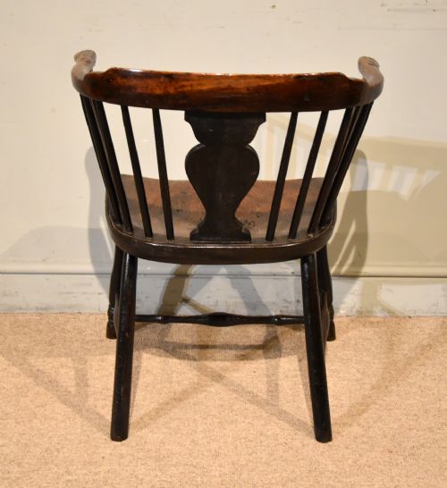 EARLY 19TH CENTURY LOW BACK ARMCHAIR - ADDITIONAL PHOTO 6