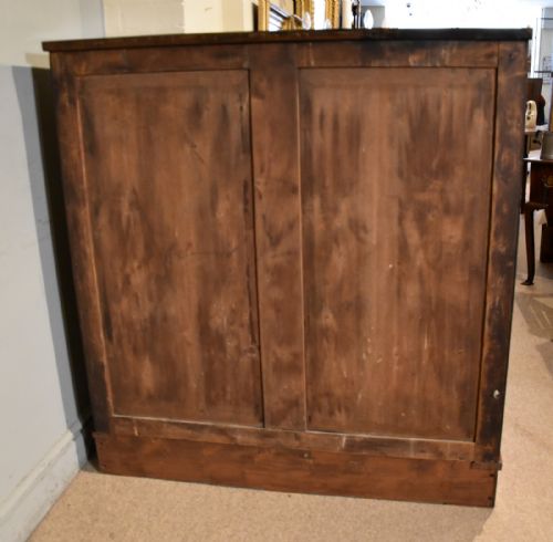 EARLY 19TH CENTURY MAHOGANY ASTRAL GLAZED LOW BOOKCASE - ADDITIONAL PHOTO 9