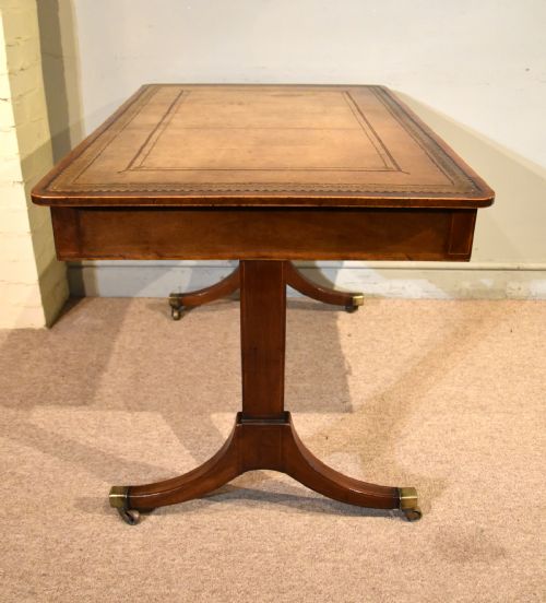REGENCY WRITING TABLE WITH TRESTLE ENDS - ADDITIONAL PHOTO 4