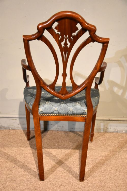 LATE 19TH CENTURY SATINWOOD PAINTED CHAIR - ADDITIONAL PHOTO 8