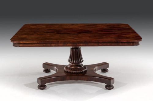 early 19th century regency period mahogany dining table - CATEGORY: ANTIQUE TABLES - DATED 19TH CENTURY