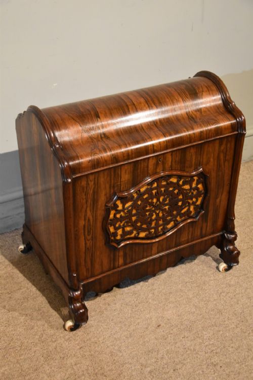 19TH CENTURY AMERICAN ROSEWOOD GOTHIC REVIVAL CANTERBURY - ADDITIONAL PHOTO 2