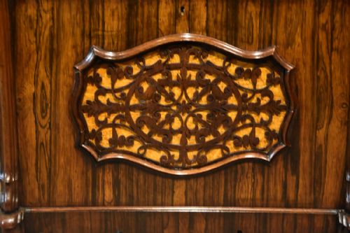 19TH CENTURY AMERICAN ROSEWOOD GOTHIC REVIVAL CANTERBURY - ADDITIONAL PHOTO 3