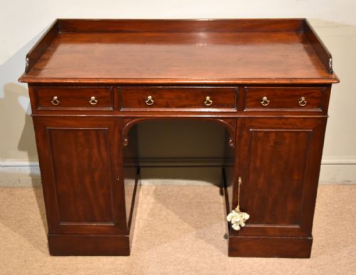 REGENCY MAHOGANY DESK STAMPED JOHN GREGORY LONDON - ADDITIONAL PHOTO 1
