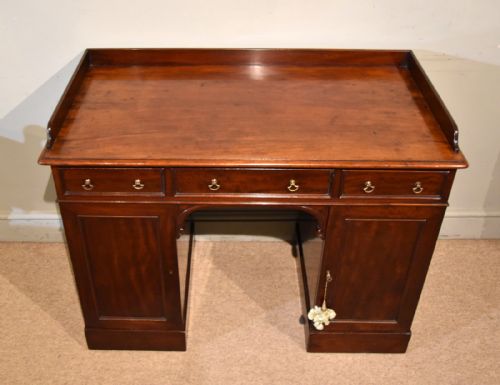 REGENCY MAHOGANY DESK STAMPED JOHN GREGORY LONDON - ADDITIONAL PHOTO 5