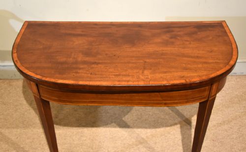 LATE 18TH CENTURY MAHOGANY CARD TABLE - ADDITIONAL PHOTO 8