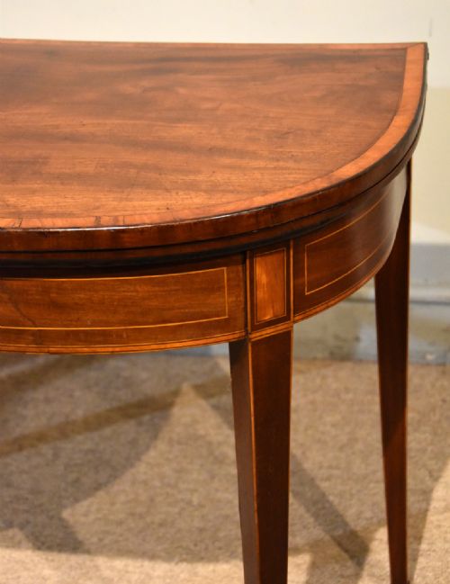 LATE 18TH CENTURY MAHOGANY CARD TABLE - ADDITIONAL PHOTO 9