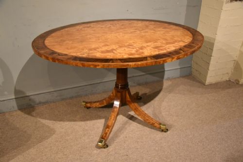 19TH CENTURY SATINWOOD CENTRE TABLE BY WRIGHT AND MANSFIELD - ADDITIONAL PHOTO 2