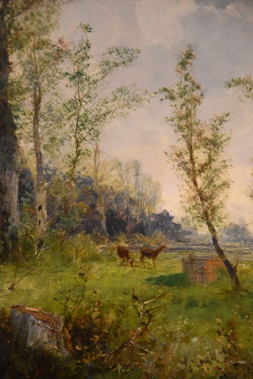 OIL PAINTING BY C ERHARDT A SCANDINAVIAN LANDSCAPE - ADDITIONAL PHOTO 2