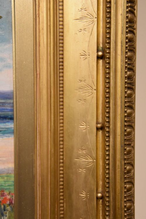 OIL PAINTING BY FRANCIS SYDNEY MUSCHAMP A RELAXING AFTERNOON - ADDITIONAL PHOTO 7