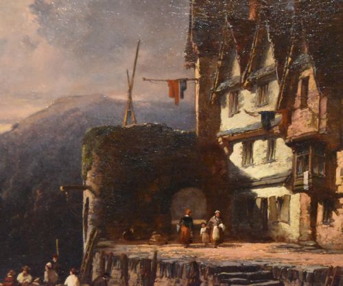 OIL PAINTING BY WILLIAM PITT ON THE DART - ADDITIONAL PHOTO 3