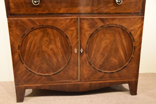 GEORGE III MAHOGANY SECRETAIRE BOOKCASE - ADDITIONAL PHOTO 10