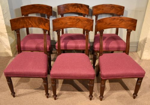 SET OF SIX REGENCY PERIOD MAHOGANY DINING CHAIRS - ADDITIONAL PHOTO 1