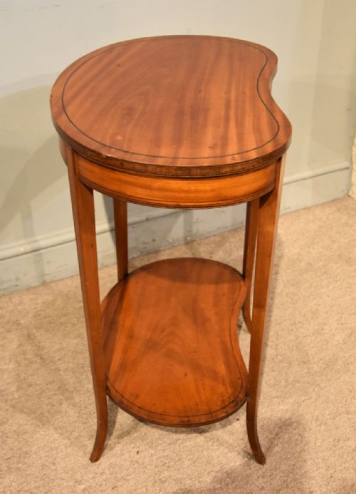 19TH CENTURY SATINWOOD KIDNEY SIDE TABLE - ADDITIONAL PHOTO 5