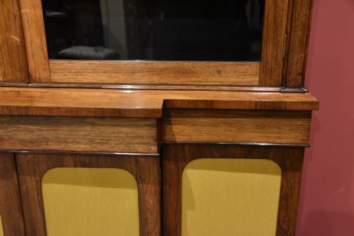 WILLIAM IV ROSEWOOD BREAKFRONT BOOKCASE - ADDITIONAL PHOTO 8