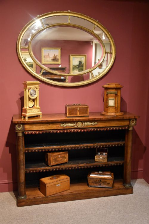 REGENCY PERIOD ROSEWOOD OPEN BOOKCASE - ADDITIONAL PHOTO 1