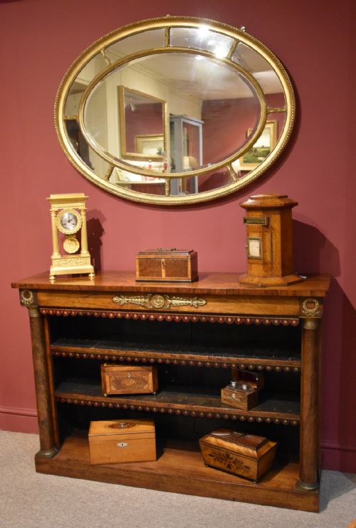 REGENCY PERIOD ROSEWOOD OPEN BOOKCASE - ADDITIONAL PHOTO 2