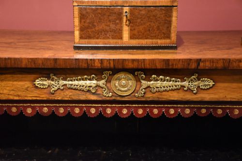 REGENCY PERIOD ROSEWOOD OPEN BOOKCASE - ADDITIONAL PHOTO 4