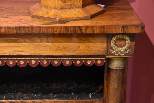 REGENCY PERIOD ROSEWOOD OPEN BOOKCASE - ADDITIONAL PHOTO 5