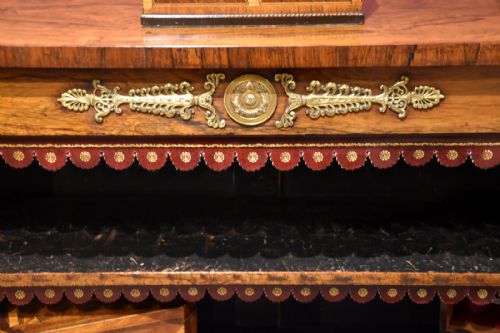 REGENCY PERIOD ROSEWOOD OPEN BOOKCASE - ADDITIONAL PHOTO 7