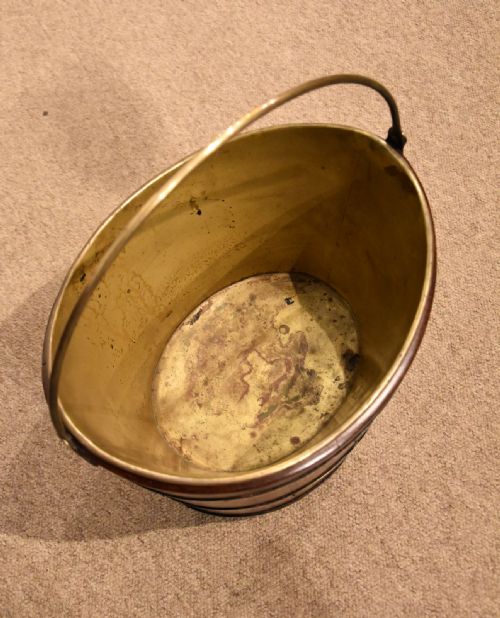 19TH CENTURY MAHOGANY AND BRASS BOUND OYSTER BUCKET - ADDITIONAL PHOTO 3