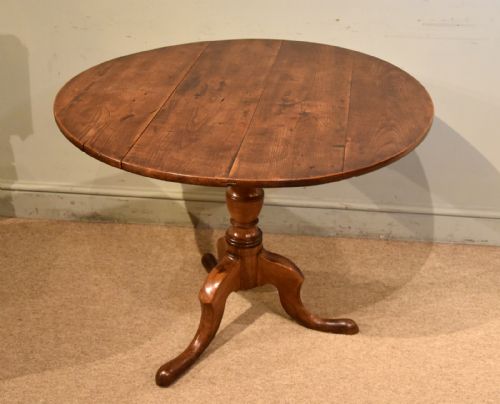 GEORGE III FRUITWOOD TILTING TRIPOD SUPPER TABLE - ADDITIONAL PHOTO 1