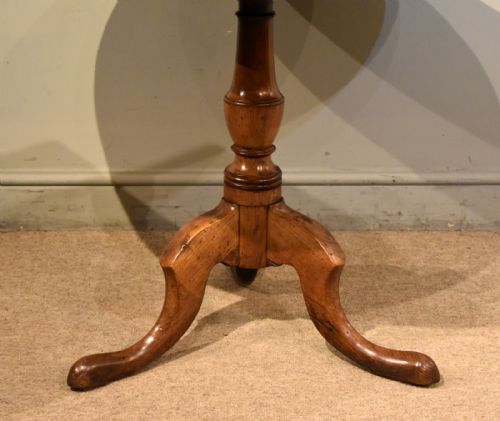 GEORGE III FRUITWOOD TILTING TRIPOD SUPPER TABLE - ADDITIONAL PHOTO 3