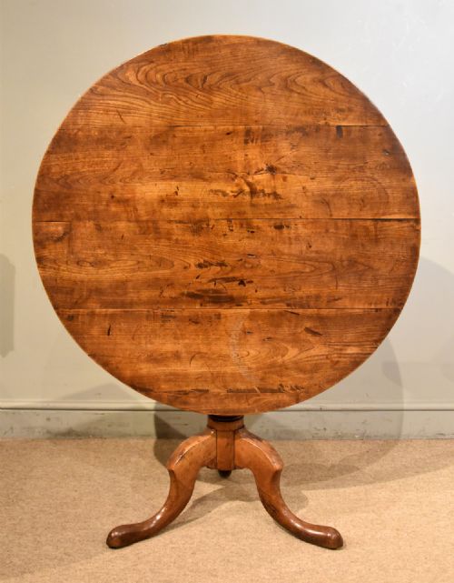 GEORGE III FRUITWOOD TILTING TRIPOD SUPPER TABLE - ADDITIONAL PHOTO 4