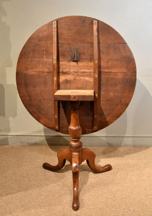 GEORGE III FRUITWOOD TILTING TRIPOD SUPPER TABLE - ADDITIONAL PHOTO 5