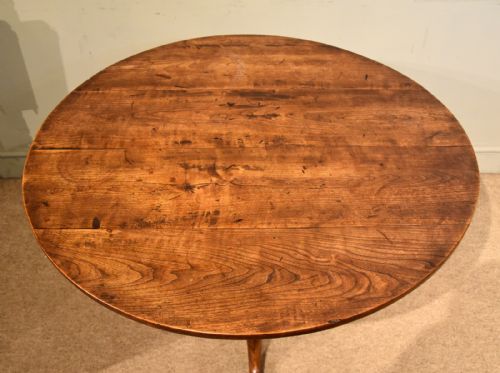 GEORGE III FRUITWOOD TILTING TRIPOD SUPPER TABLE - ADDITIONAL PHOTO 6