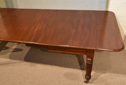 REGENCY PERIOD MAHOGANY ROPE TWIST DINING TABLE - ADDITIONAL PHOTO 1