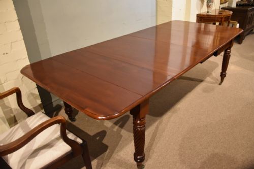 REGENCY PERIOD MAHOGANY ROPE TWIST DINING TABLE - ADDITIONAL PHOTO 4