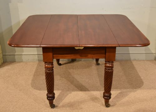 REGENCY PERIOD MAHOGANY ROPE TWIST DINING TABLE - ADDITIONAL PHOTO 7