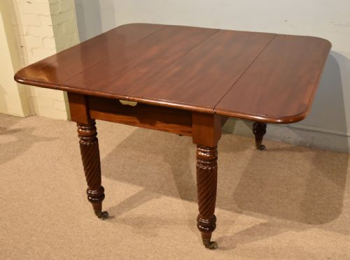 REGENCY PERIOD MAHOGANY ROPE TWIST DINING TABLE - ADDITIONAL PHOTO 8