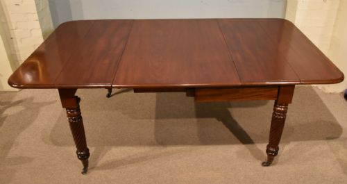 REGENCY PERIOD MAHOGANY ROPE TWIST DINING TABLE - ADDITIONAL PHOTO 10