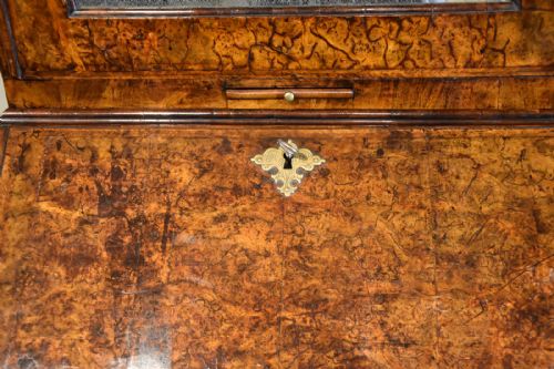 GEORGE I BURR WALNUT BUREAU CABINET - ADDITIONAL PHOTO 12