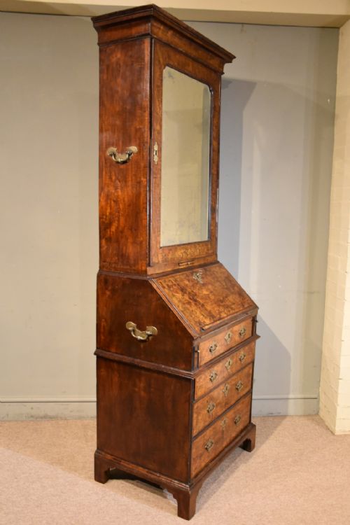GEORGE I BURR WALNUT BUREAU CABINET - ADDITIONAL PHOTO 13
